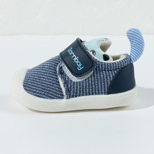 贝贝怡加绒秋冬新款男女宝宝学步鞋魔术贴柔软轻便包头鞋防踢鞋ZB4DX017 商品图7