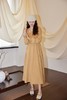 amadella 姜黄色针织拼接式连衣裙 19094 商品缩略图3