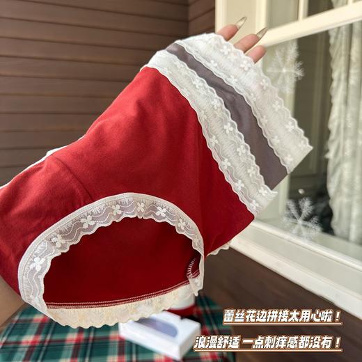 6条/盒装【秋冬新品！暖暖奶芙内裤女】高颜值内裤，暖心呵护；蕾丝花边修饰，美好献礼；三角裤设计，轻松自如；透气抑菌，舒适呵护；快来感受冬季温暖与浪漫！ 商品图7