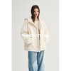 MAISON CECILE白色/黑色90白鹅绒带帽拉链羽绒服 商品缩略图1