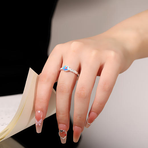 【如意】足银9999银滴胶仿编织如意吉祥戒指【RP-JZ580143】 商品图3