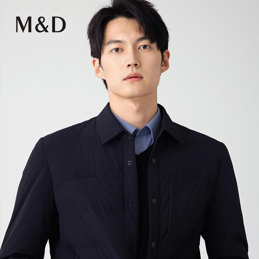 【名盾】衬衫式羽绒服，轻便不跑绒，细腻柔软，休闲日常感强M0DL25681B 商品图3