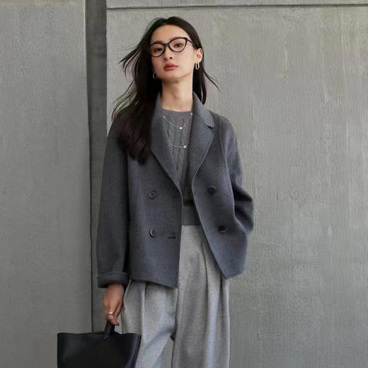 TC 069866大衣西装减龄气质小个子羊毛呢外套 商品图1