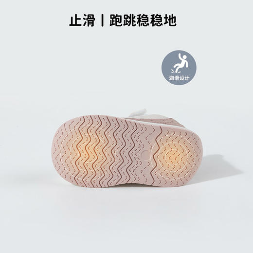 贝贝怡加绒秋冬新款男女宝宝学步鞋柔软舒适防撞鞋运动休闲童鞋ZB4DX010 商品图11