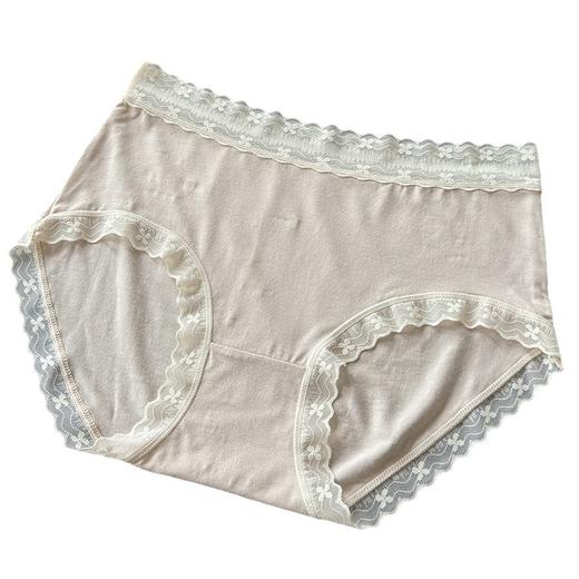 6条/盒装【秋冬新品！暖暖奶芙内裤女】高颜值内裤，暖心呵护；蕾丝花边修饰，美好献礼；三角裤设计，轻松自如；透气抑菌，舒适呵护；快来感受冬季温暖与浪漫！ 商品图8