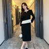 奢姿大码女装2025秋冬减龄镂空两件套胖妹妹荷叶边拼接时尚套装9943991161 商品缩略图0