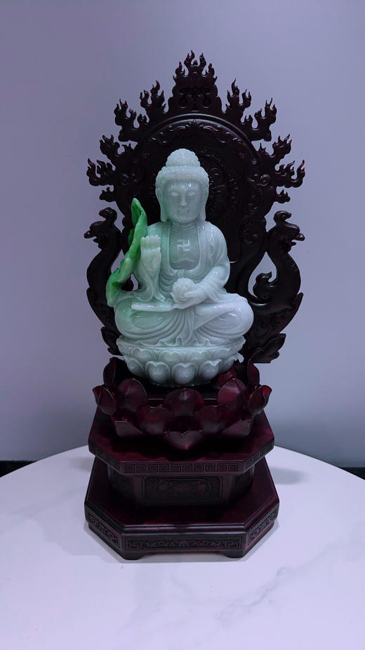 620495翡翠摆件【佛祖 大日如来】 商品图1