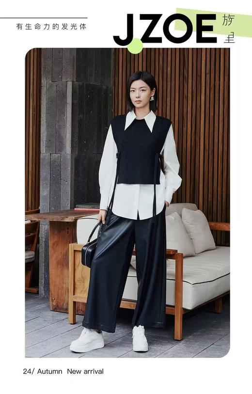 族里J.ZOE女装 马甲衬衫两件套9E33A1335 商品图2