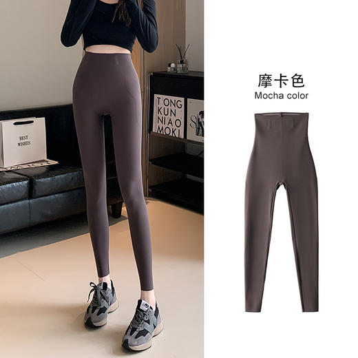 TZW-黑金葫芦裤无尴尬线芭比裤不掉档打底裤女外穿紧身春秋薄款瑜伽裤 商品图5