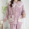 贝贝怡月子服孕妇睡衣套装秋冬孕期产后哺乳家居服透气舒适保暖两件套装ZB4DY007 商品缩略图1