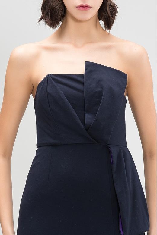 FEW MODA 蓝紫色抹胸礼服 13733 商品图5