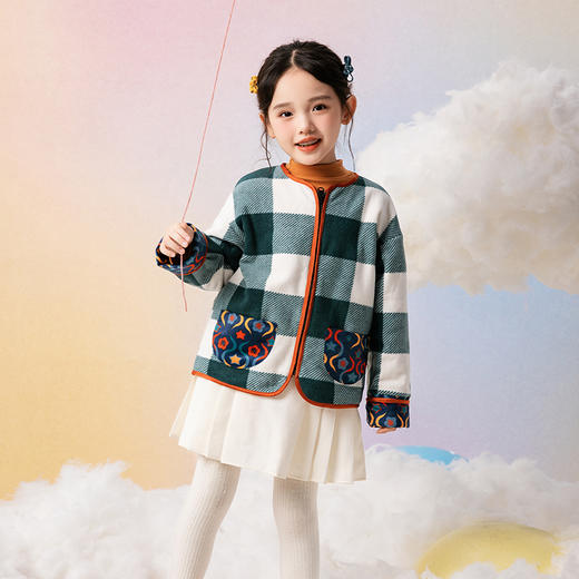 年衣童装新中式男童唐装上衣2025年早秋新款短款摇粒绒外套两面穿 商品图11