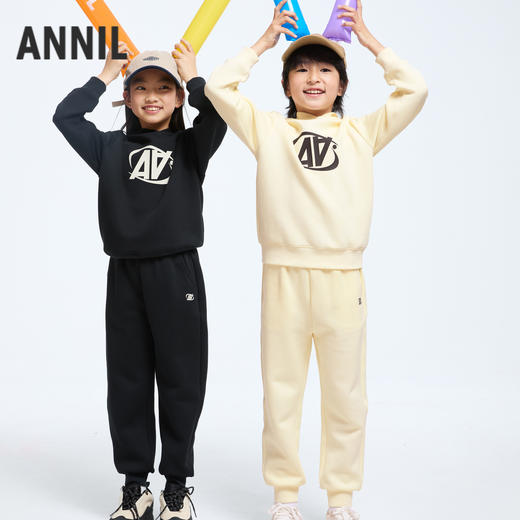男女童带帽卫衣套装秋季新款安奈儿童装EM431551 商品图1