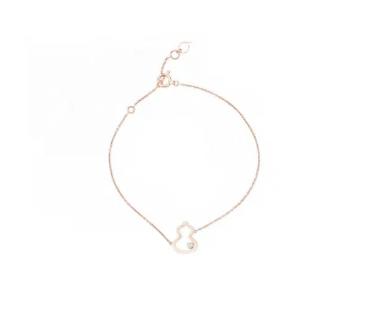 Qeelin麒麟 Wulu系列 葫芦坠饰  18K玫瑰金 手链 女款 商品图0