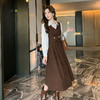 奢姿2025春季新款大码女装法式裙子胖妹妹马甲背心假两件连衣裙9943855119 商品缩略图2