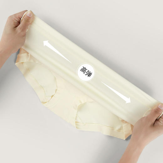 【莫代尔蚕丝5A抑菌】爱帝女60支棉中腰内裤3条装 商品图6