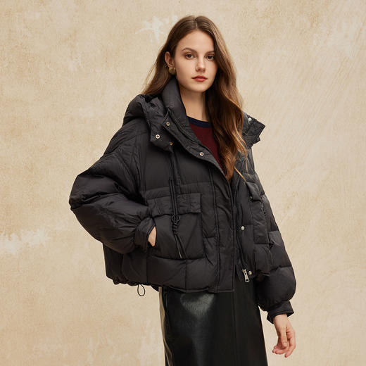 PR007斯尔丽24冬季新款鸭绒泡芙柔软廓形时尚气质减龄百搭短款羽绒服 商品图8