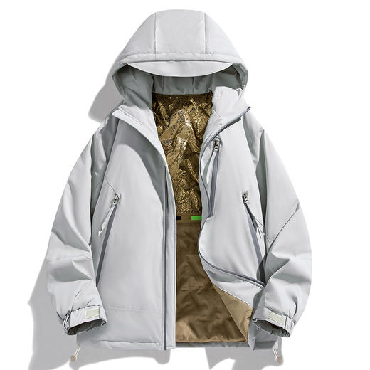 【石墨烯】【新款DXC】大依优型大码连帽棉服保暖棉衣加厚加肥加大上衣男士外套胖子潮款 商品图3