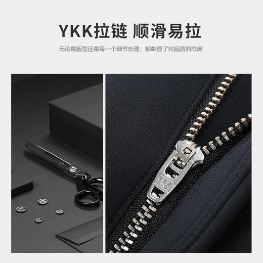 【易打理】圣得西裤子男款秋季深色弹力宽松直筒休闲西装裤2462913037 商品图3