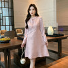 奢姿2025年秋季新款大码女装新中式旗袍裙子胖妹妹拼接气质连衣裙9943860357 商品缩略图0