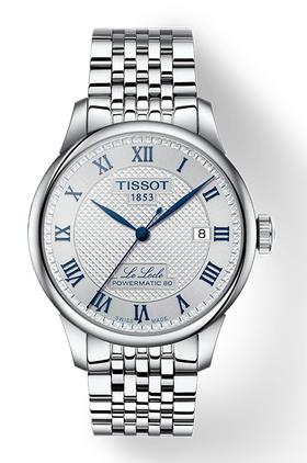 【时计廊】天梭力洛克系列钢带80机芯机械男表T006.407.11.033.03