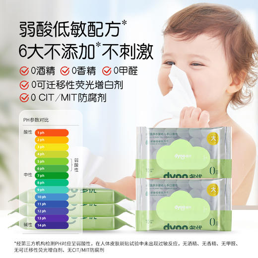 多优牌温泉水婴幼儿手口湿巾10抽*10包 商品图2