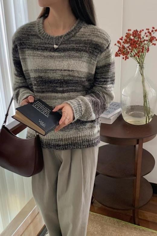 LNNNS 自然韩版条纹针织上衣 19070 商品图3