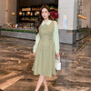 奢姿2024年秋冬新款大码女装撞色优雅裙子胖妹妹减龄气质连衣裙9943891200 商品缩略图4