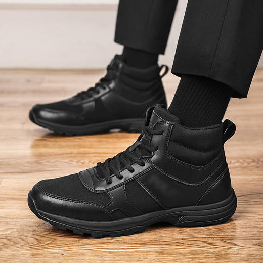 【加绒中帮专用款P标执勤训练跑鞋】内里加绒保暖鞋橡胶鞋底运动棉鞋 商品图0