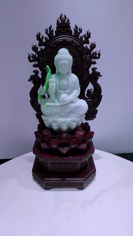 620495翡翠摆件【佛祖 大日如来】 商品图2