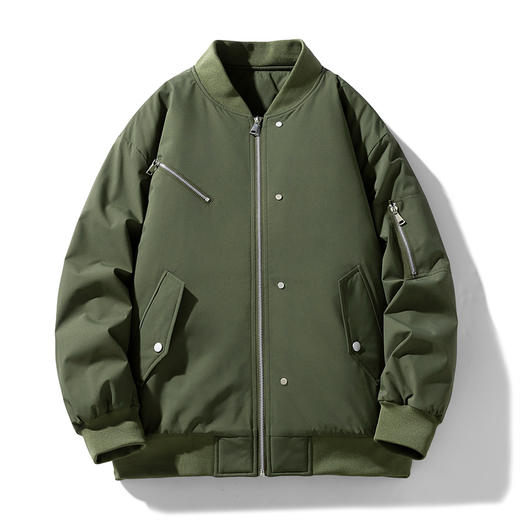 【新款DXC】大依优型大码棒球领棉服保暖棉衣加厚加肥加大上衣男士外套胖子潮款 商品图4