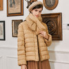 Famecoco短款泡芙羽绒服女加厚附羽绒围巾FAB8AJ041 商品缩略图2