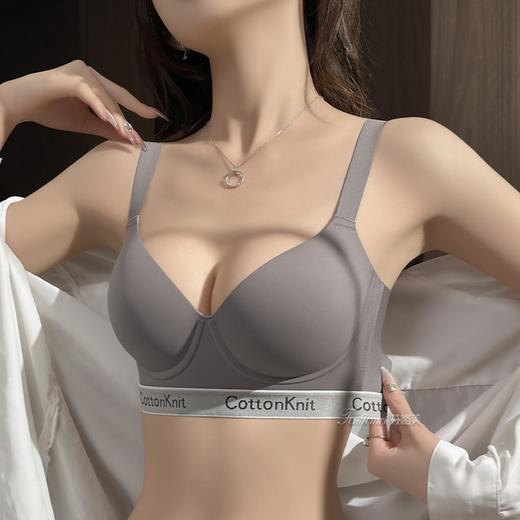 提拉上托内衣女薄款夏季大胸显小胸大码无痕聚拢软钢圈收副乳防下垂文胸罩 商品图3