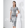 J8383065A颈袖添香时尚V领礼服气质修身包臀通勤职业连衣裙女J8383065A 商品缩略图0