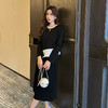 奢姿大码女装2025秋冬减龄镂空两件套胖妹妹荷叶边拼接时尚套装9943991161 商品缩略图1