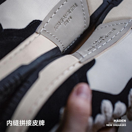 马登2025新款黑白熊猫板鞋男冬季运动休闲低帮原创小众百搭潮鞋 商品图2