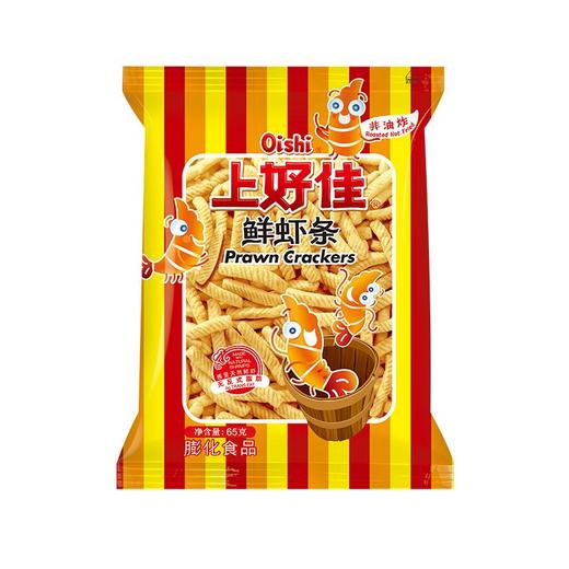 上好佳 鲜虾条膨化食品 65g/袋 商品图0