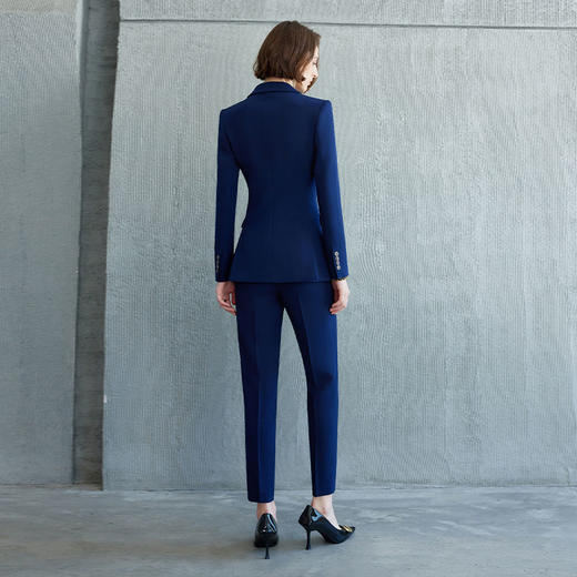 IWY/藏青色高端职业套装女气质高级感干练英伦风商务经理职场工装CP1934 商品图3