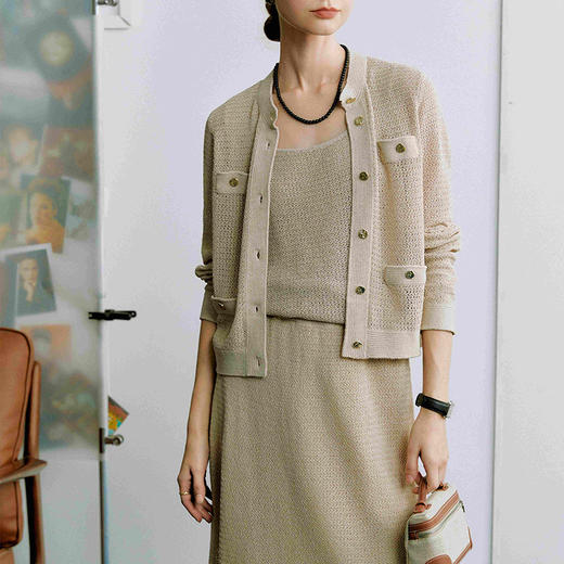 【顺丰包邮】80429 洛诗琳和纸纯天然植物纤维制纸感纱香风外套356 商品图2