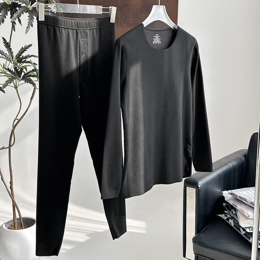 【科技循环暖】官网899！蚕丝羊绒蛋白混纺保暖内衣套装男女款发热抗寒内搭打底情侣同款 商品图7