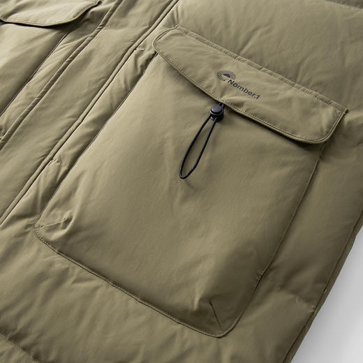 【特大码】【新款DX】大依优型大码连帽羽绒服90白鸭绒中长款保暖加厚加肥加大上衣男士外套胖子 商品图5