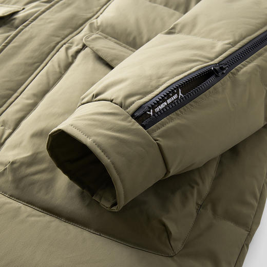 【特大码】【新款DX】大依优型大码连帽羽绒服90白鸭绒中长款保暖加厚加肥加大上衣男士外套胖子 商品图9