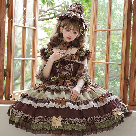 【全款预售】安东尼蛋糕日常OP 叶的脉络 枫叶/枯叶 古典玩偶 Lolita【2025年8月31日起发货】 商品图6