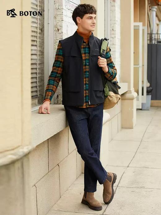 [防泼水]波顿春秋季新款男士立领男士马甲高端美式休闲马夹 商品图2