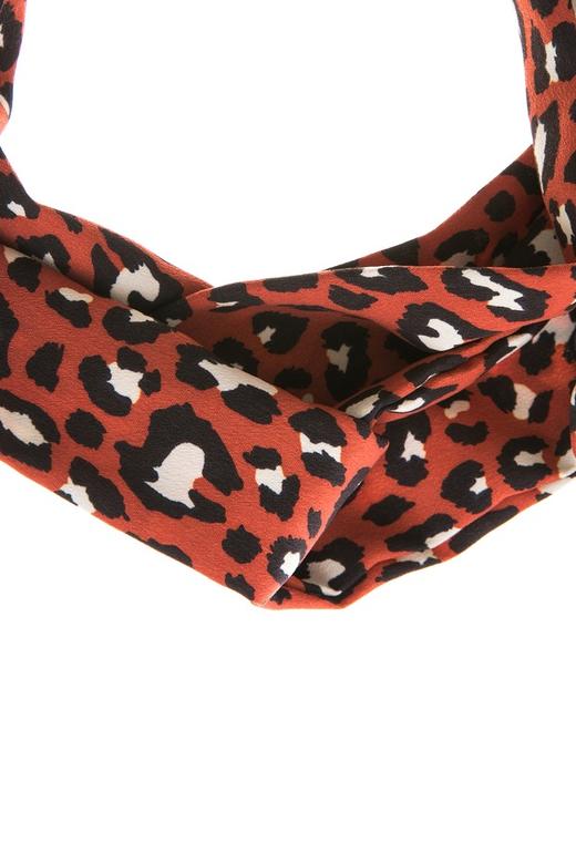 AVA 红棕色豹纹图案发带 4167 商品图3