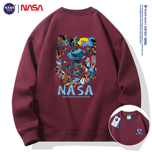 NASA 加绒款卫衣集合 男女同款 加绒加厚 慵懒显瘦 多款可选 商品图8