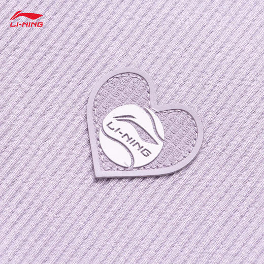 李宁卫衣女子撞色桃心章牌开衫连帽短款运动上衣AWDU602 商品图7