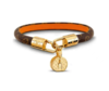 LOUIS VUITTON Tribute Monogram 帆布小生皮内衬 金色金属帽盒坠饰 老花手镯  女款 棕色 商品缩略图0