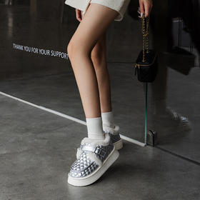 逸茉  棉拖鞋  繁星系列厚底棉鞋IM2433