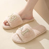 【轻松上脚，美美出门】IDO新婚结婚毛绒拖鞋女 室内居家防滑棉拖鞋 可爱加绒加厚 一字毛毛拖鞋秋冬款-QQ 商品缩略图5